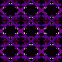 hexagonal lattice-like pattern of cells in purple